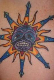 Слика у боји сунчане тетоваже