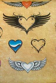 Beautiful love tattoo pattern