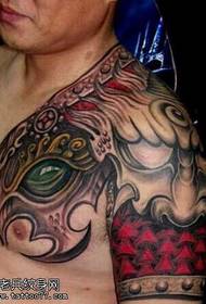 Modello tatuaggio armatura bulbo oculare