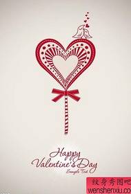 Love tattoo manuscript pattern
