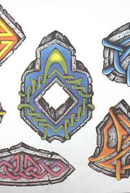 a stone tattoo pattern