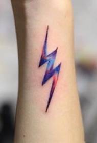 Un grupo de deseños de tatuaxes relacionados co raio