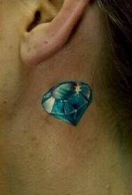 Comparte un conxunto de grandes tatuajes de diamantes super-flash