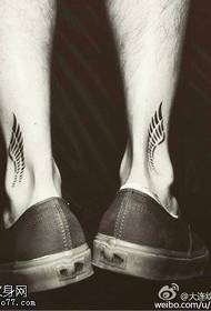 A szárny tetoválása a boka