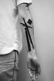 Tattoos Geometriya minimalîst - Tattoos ji hunermendê tatîlê ya Moskowê Stanislaw Wilczynski