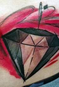 Талія приємного кольорового мультфільму маленький алмазний татуювання візерунок
