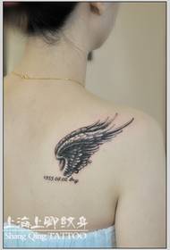 Шанхай Shangqing тату Works: Wings тату