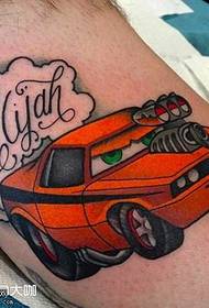 Kāju auto karikatūras tetovējums