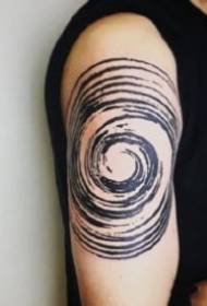 Tato Geometrika pataloha 9 endrika tsotra minimalist tato no asa