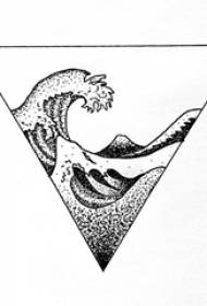 Μαύρο γκρι σκετς γεωμετρικό στοιχείο δημιουργικό τρίγωνο ψεκασμού τατουάζ χειρόγραφο