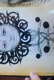 pattern ng totem sun tattoo