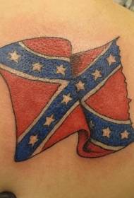Modello tatuaggio tatuaggio bandiera americana colorata