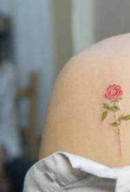 Kleine tattoo, klein, fris en natuurlijk, eenvoudig en compact tattoo-patroon