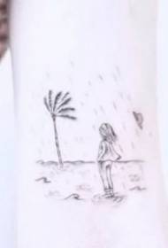 Set molto carino di piccola immagine fresca piccola immagine tatuaggio