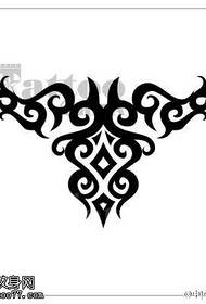 Classic atmospheric armband manuscript tattoo pattern