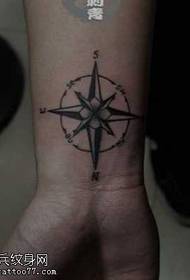 Arm compass totem tattoo pattern