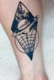 Braccia dei ragazzi su Grey Sketch Sting Tips nero Diamond Creative Planetary Tattoo Picture