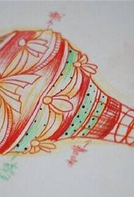 Ζεστό μπαλόνι χειρόγραφο τατουάζ χειρογράφημα πρότυπο συνιστώμενη εικόνα