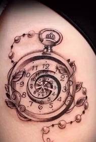 Нека да почувстваме татуировката на часовника там, където е минало времето