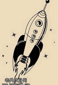 Manoscritto sky rocket tattoo pattern