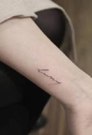 A minimalist line of minimalist tattoo designs