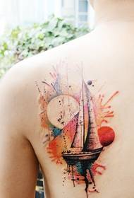 Squisita tendenza dei tatuaggi a vela