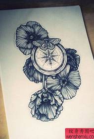 Tattoo manuscript Compass