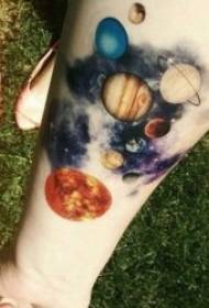 Bolygó tetoválás távoli és kínos bolygó tetoválás minta