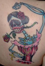 Modello tatuaggio tango break dance color spalla