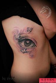 Beauty bočni struk klasični modni uzorak za tetovažu očiju