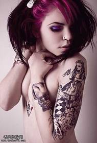 Braccio, personaggi europei e americani, disegno del tatuaggio