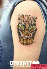 Modello pop tatuaggio braccio pop popolare maschera