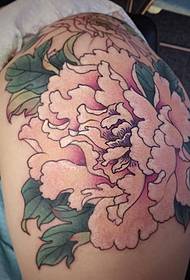 Рисунок татуировки плеча пиона