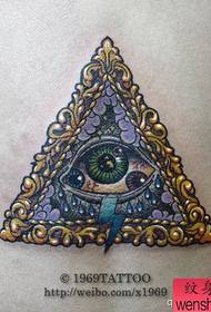un motif de tatouage des yeux beau et élégant