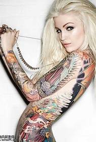 Tatuointi tyttö koko kehon tatuointi malli