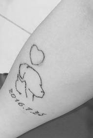 a group of simple tattoos with no loss of personality