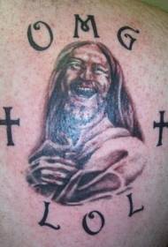 Tabia ya kahawia ya hudhurungi OMG haha \\ u200b \\ u200btattoo muundo