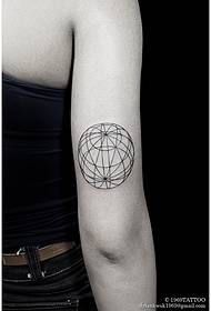 Motivo tatuaggio linea geometrica