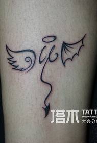 Angel dyab zèl ti tatoo fre