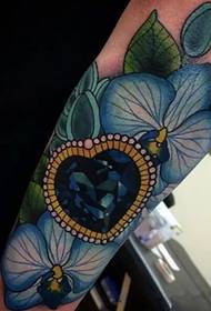 Vieni a un classico tatuaggio in stile retrò europeo e americano