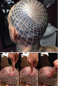 Legrační 3D ilúzia tetovanie vzor