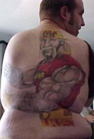 สีย้อนหลัง Hulk Hogan ลายตัวละครไขมัน