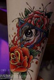 European na American Rose God Eye Tattoo Anya