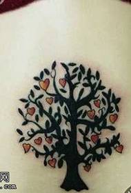 midja Klassisk liten tatueringmönster för träd totem