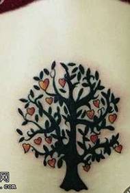 modello classico del tatuaggio del totem del piccolo albero in vita