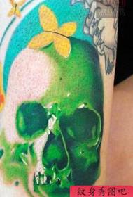 Motivo tatuaggio teschio shock pop classico (boutique)