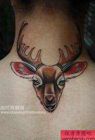 Chikoro chekare deer (deer) tattoo pikicha