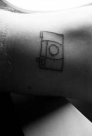 Midja svart hemlagad tatuering mönster för fotokamera