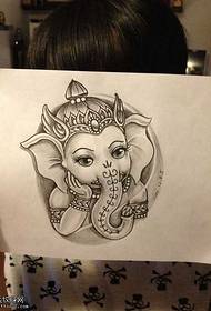 дастнавис ба шакли намунаҳои худои tattoo