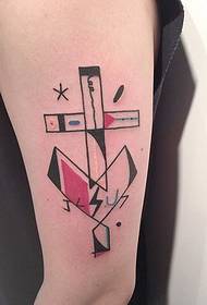 Das dekonstruierte Tattoo-Muster des koreanischen Tätowierers Diki